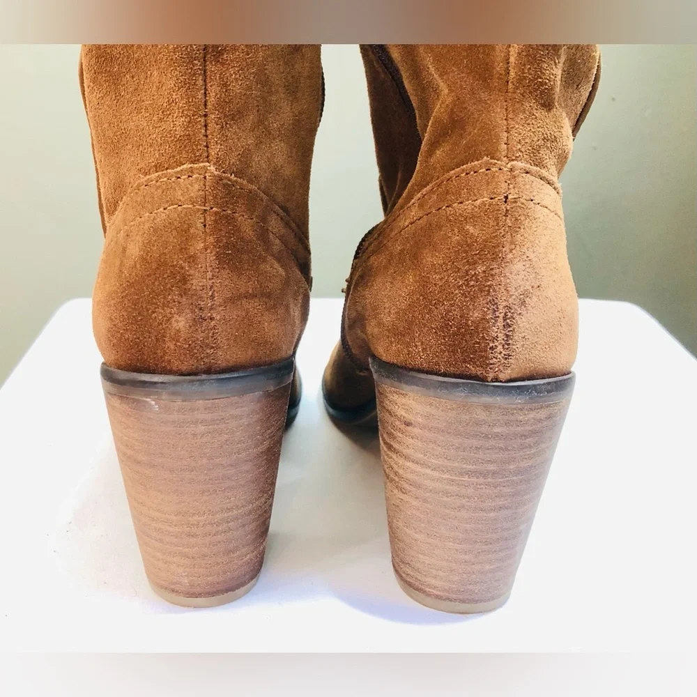 Dolce Vita Womens Brown Suede Heeled Knee High Boots Anthropologie Size 6? 6.5?
